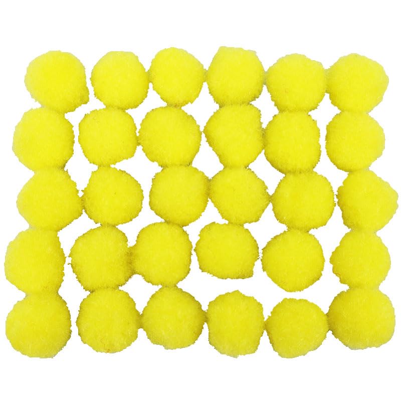 Amazon.co.jp: 柔ぼんてん【Sサイズ】【黄x30個入】全8色 ボンテン