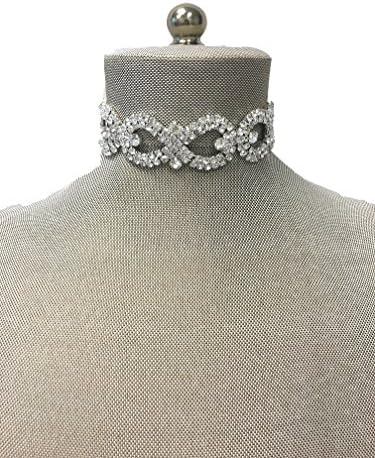 Jolie USA Audrey Choker Velvet Choker Rhinestone Choker Choker Necklace