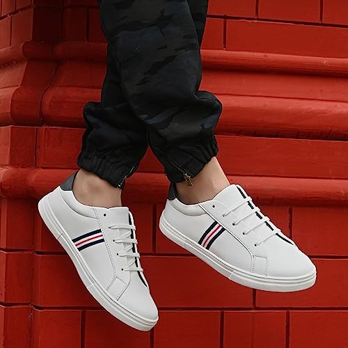 Image of Centrino Walking Shoes for Men | Sneakers for Man Stylish | Casual Lightweight Lace-Up with Cushioned Insole | Breathable Comfortable Canvas Shoes | Anti-Skid Sole | Mens Sneaker Shoes for Daily Use (6311)