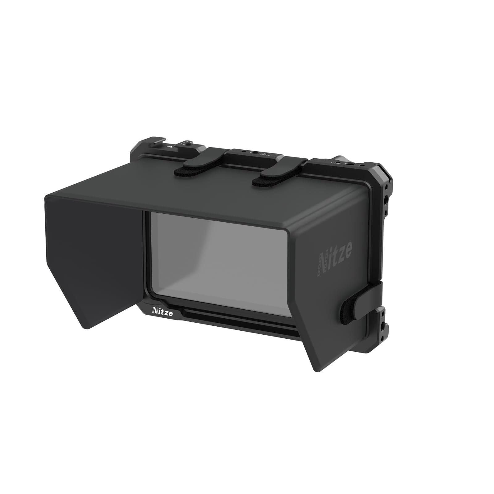Nitze Shinobi 2 Cage, Gabbia per Atomos Shinobi II/Shinobi Go, Gabbia per Monitor con Parasole e Guida NATO - JT-A07B