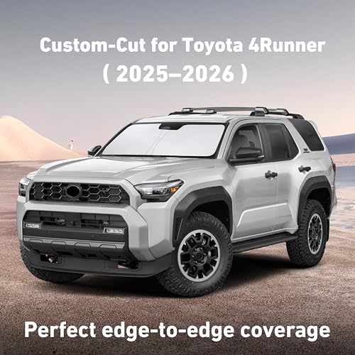 Image of EcoNour Windshield Sunshade Compatible for Toyota 4Runner 2025 2026 SR5, Trail, TRD (Off-Road, Premium, Pro) Limited, Front Window Sun Shade Cover, UV Heat Blocker & Protector, Car Accessories