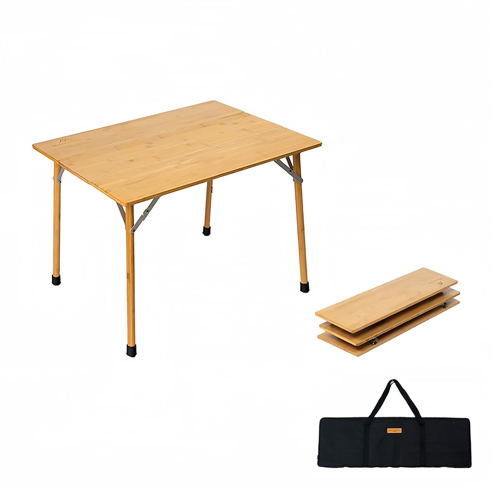 Amazon.co.jp: Mountainhiker 折りたたみ式竹テーブル キャンプ