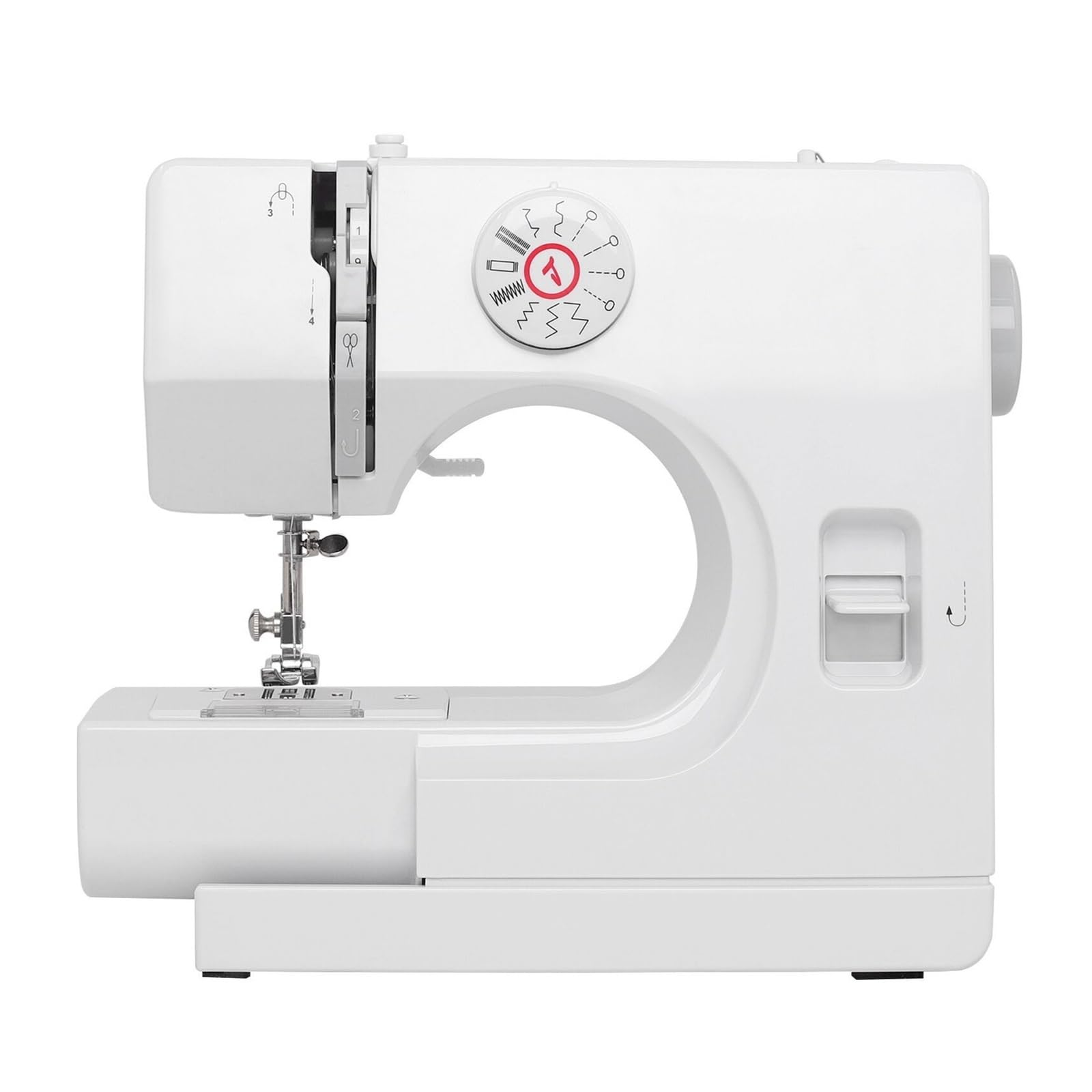 Máquina de Coser doméstica Totalmente automática, pequeña, Mini, Multifuncional eléctrica, portátil y con Bloqueo, Potente, silenciosa y Estable.