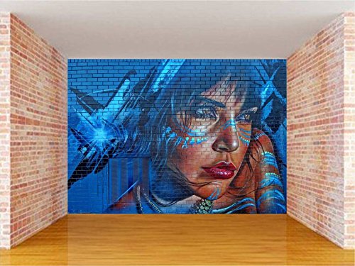 GADGETSWRAP Wallpaper Graffiti, 2ft X 3ft for Bedroom/Living Room