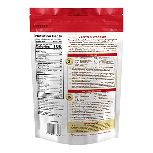 Arrowhead Mills Flour Rye Organic, 20 Oz #TOP1
