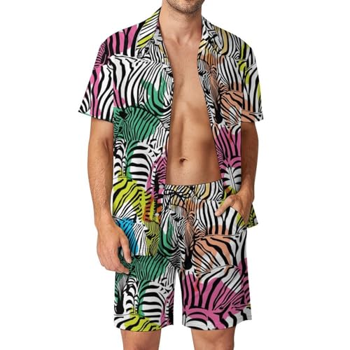 Chemise Hawaïenne Hommes ensemble short pantalon de plage été vêtements mode balnéaire