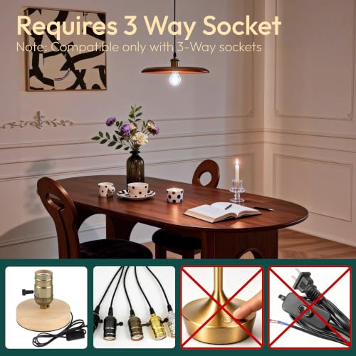 Image of ALAMPEVER 3 Way Light Bulbs 2 Pack, 30 /70 /100W Equivalent, Bright A19 LED Light Bulb, 5000K Daylight White, 500 /1000 /1600LM, 4 /8 /12W, E26 Base, Non-Dimmable, Ideal for Living Room, Entryway, Hallway