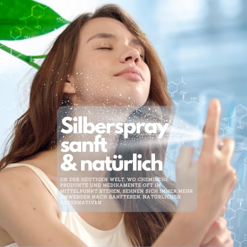Natur Total kolloidales Silberspray Hund Katze WICHTIG: 100PPM hochdosiert 1000ml Silber Spray Kolloidales-Silber
