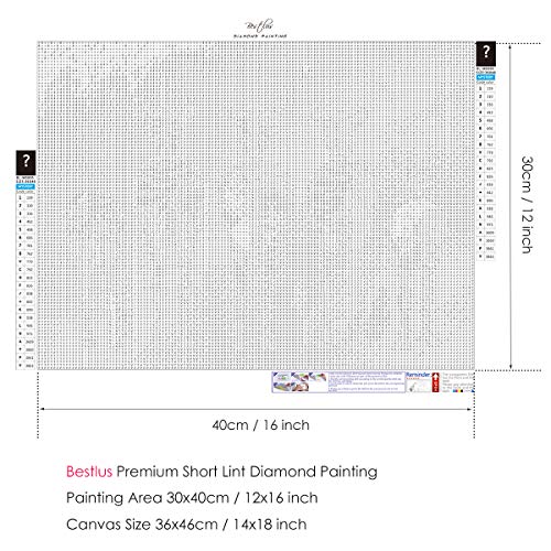 Mystery Diamond schilderij For Adults, Bestlus Round Full Drill Landscape 5D DIY Mysterieus Diamond Paintings Art With 2… - Afbeelding 5