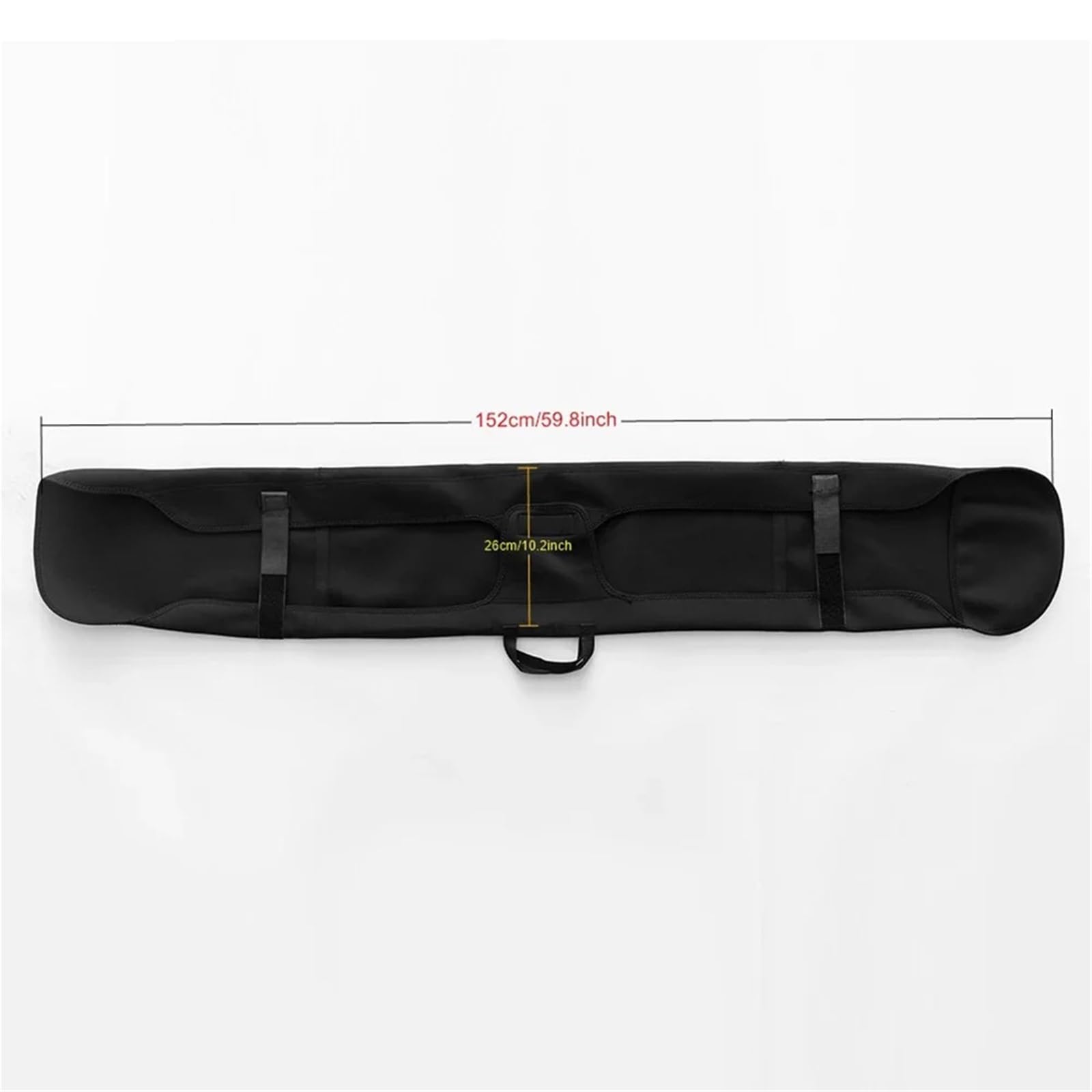 Leicht zu tragende Ski- und Snowboardtasche, Tragetasche, Innentasche, Schutz vor Kratzern, Breite des elastischen Griffs, Länge des Pakets