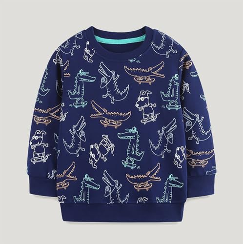 Boys Sweatshirts Casual Sweatshirts Cotton Sweatshirts Long Sleeve T-shirts Crew Neck Cartoon Tops for Boys-3023