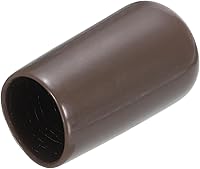 Vista 59 de uxcell 200 tapas de goma de 0.051 in (1/16") de vinilo redondo de vinilo para pernos de tubo, protectores de rosca de tornillo, color negro