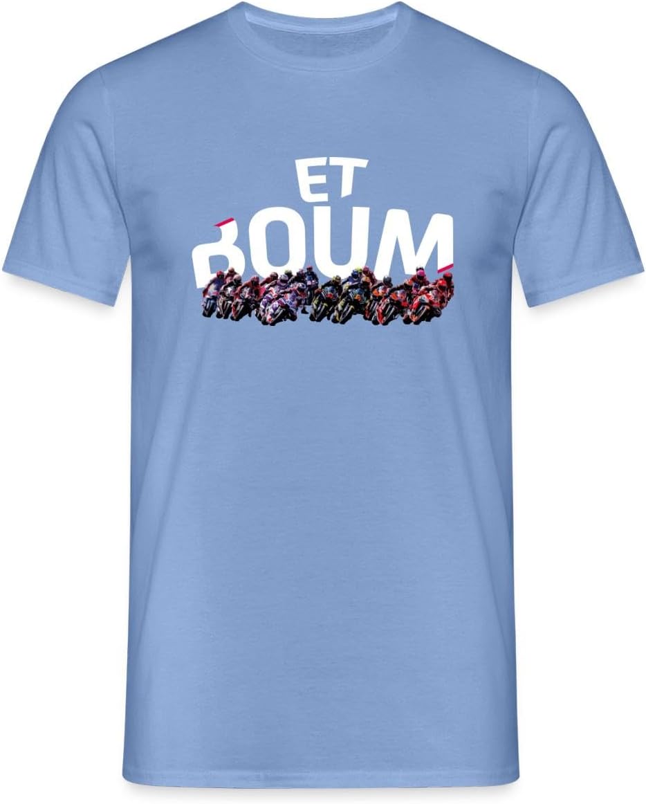 Spreadshirt Et Boum MotoGP T-Shirt Homme - Cadeau Moto Passion