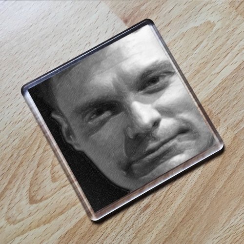 RYAN SEACREST - Original Art Coaster #js001