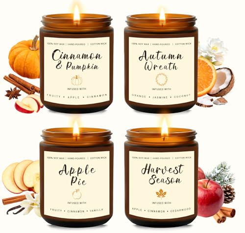 Holiday Candle Gift Set – Cinnamon Pumpkin, Apple Vanilla, Orange