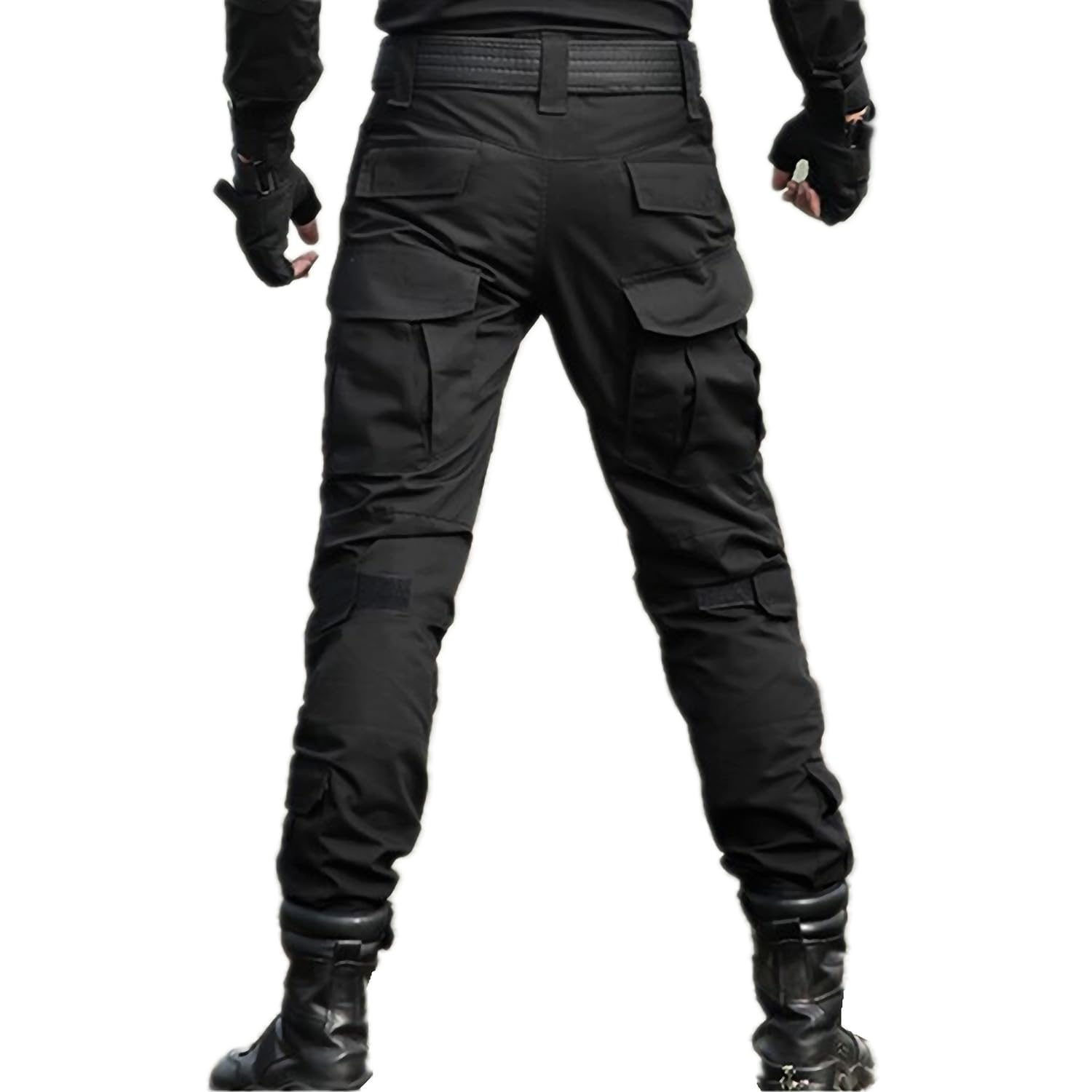 Pantalon de Combat avec Genouillères Pantalon Cargo Homme Tactique Pantalons de Travail CS Jeux Cosplay Multi-Pockets