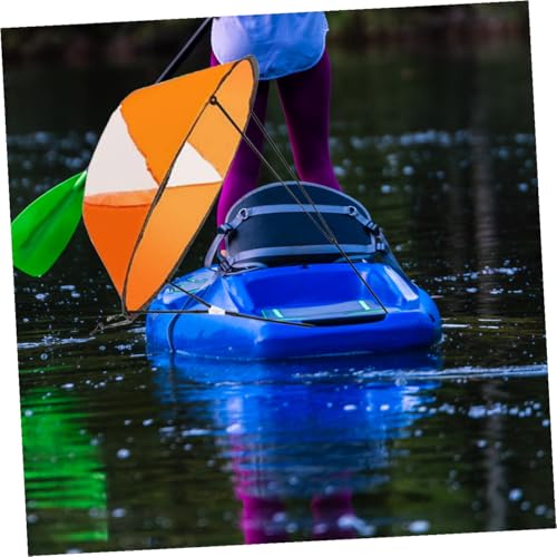 Voile de kayak pliable orange à clips pour une installation facile - 6