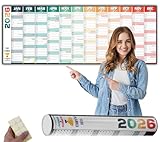 2026 Wall Planner Extra Wide Size (120 x 42 cm) by planners4winners | Yearly Wall Chart Runs Jan' 26 to Dec’ 26 | Non Laminated, ROLLED DELIVERY