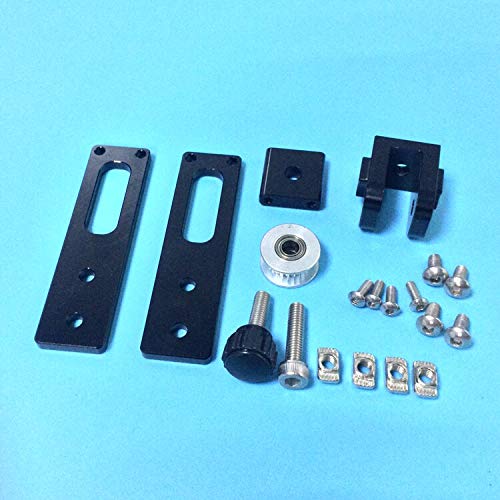 Lysee 3D Printer Parts & Accessories - 2020 Aluminum Profile X-axis synchronous Belt Stretch X3 straightening tensioner 3D Printer - (Color: Black)