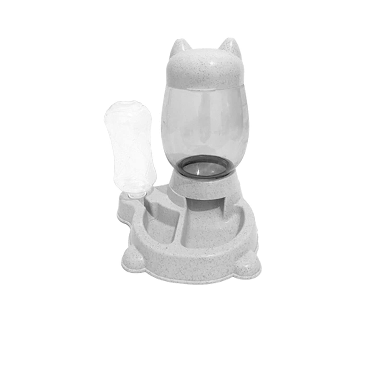 RTHGTFGW Gamelle Chien Boire Automatique Chat Chaton Distributeur d'eau Dog Food Bowl Abreuvoir Non Humide Bouche Antioverturning Pet Alimentation Conteneur (Color : Grey)