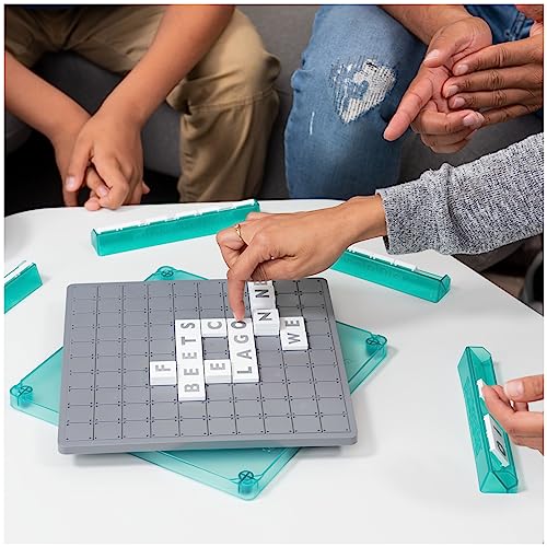 Upwords juego clásico de mesa con fichas apilables miniatura 4