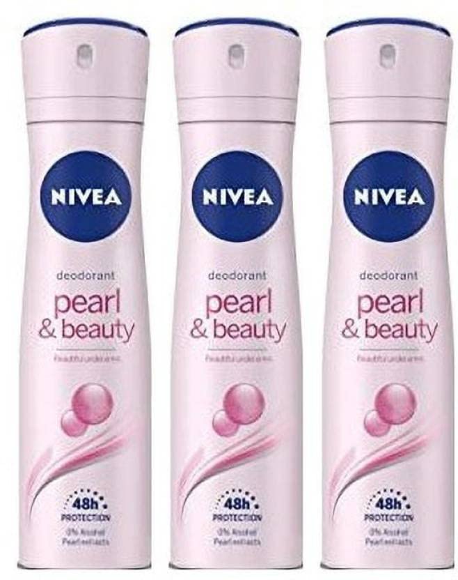 NIVEA Pearl & Beauty deo Deodorant Spray - For Men (450 ml, Pack of 3)-picture-10