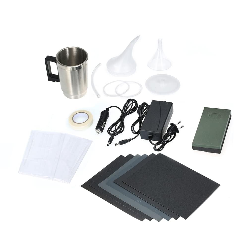 Riloer Kit de pulido de faros de coche, kit de herramientas de reparación de faros