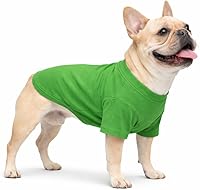 Vista 93 de Lovelonglong Ropa para mascotas, disfraces para perro, ropa de perro salchicha, camiseta en blanco para perros salchicha, Corgi 100% algodón, rosa