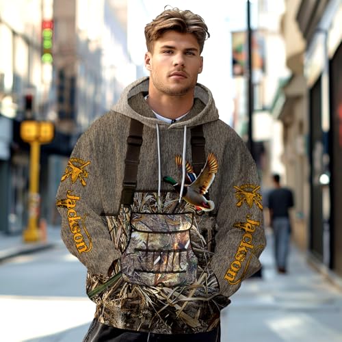 Image of PriAmi Custom Camo Hoodie for Women, 3D Pullover Hunting Sweater Gift