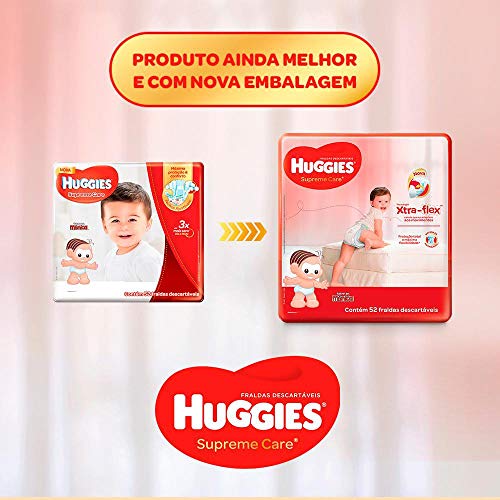 Fralda Huggies Supreme Care P - 28 Fraldas, Huggies, Vermelha, P