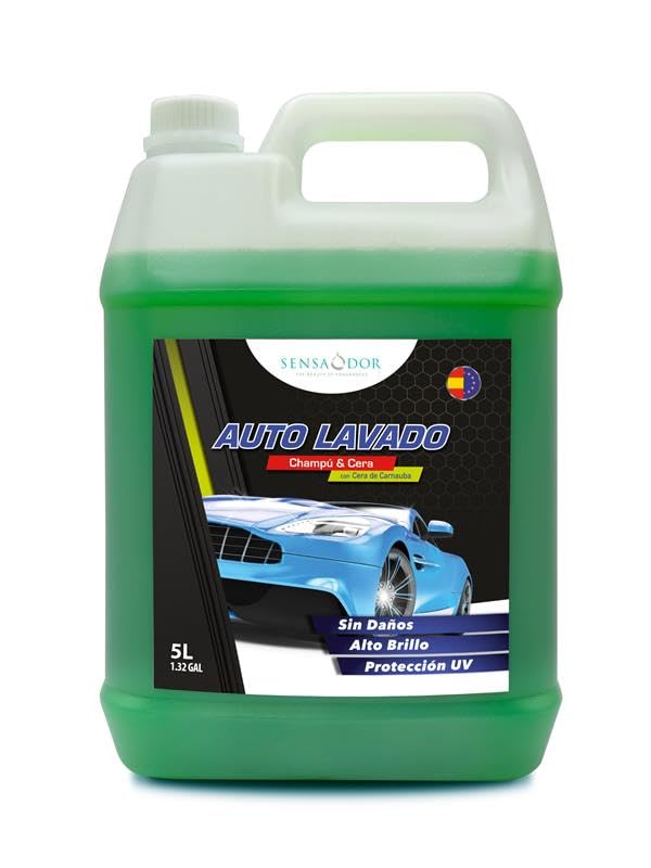 Car Care Sensaodor. Champú y Cera de Carnauba: AUTOLAVADO. Garrafa 5L.