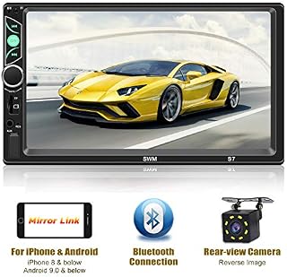 Double Din Car Stereo-7 inch Touch Screen,Compatible with BT TF USB MP5/4/3 Player