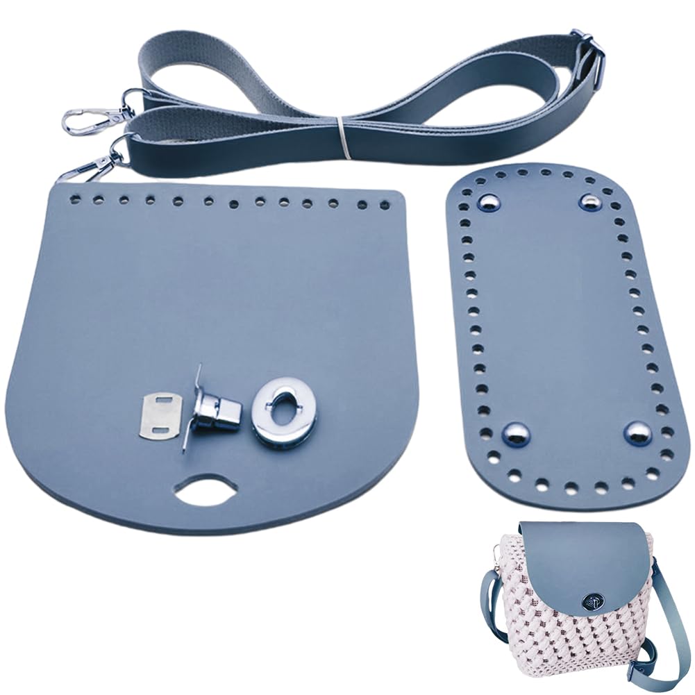 DIY Purse Making Kit - Crochet Bag Bottom & Strap -14