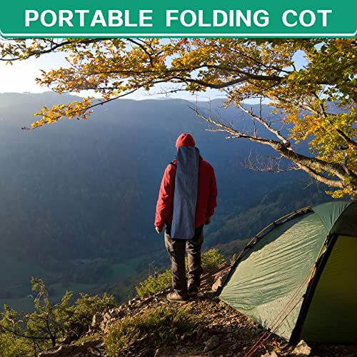 Nesdcc Camping Cot, Cot With Comfortable Mattress Premium Fabric Cots For Sleeping 450Lbs(Max Load) Camping Bed Folding Cot With Carry Bag Camp Cot For Home,Office,Outdoor #TOP5
