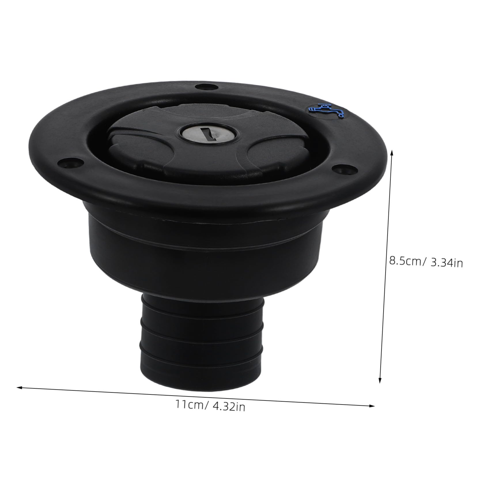 Gatuida Tapa de Llenado de Agua para Rv y Remolques Entrada por Gravedad Compatible con Vehículos Recreativos Diseño Simple y Duradero Recambio Fácil para Sistema de Agua Dulce