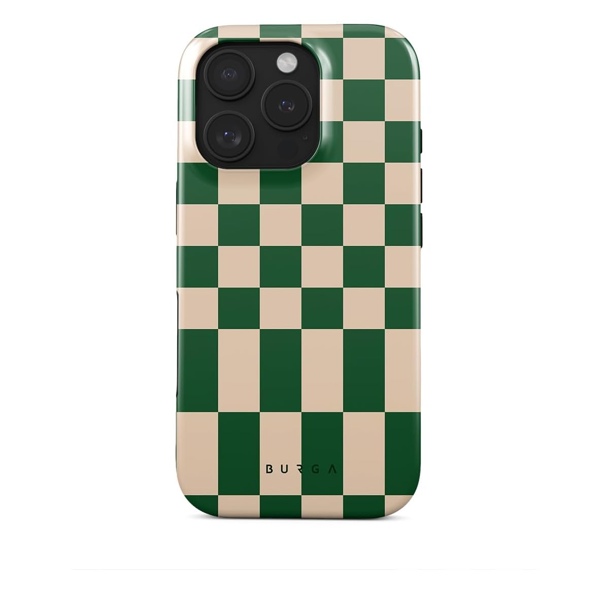 BURGA Unisex Phone Case for iPhone 16 Pro – Dual-Layer Hybrid Design with Shock-Absorbing TPU & Durable Exterior, Scratch-Resistant Finish and Raised