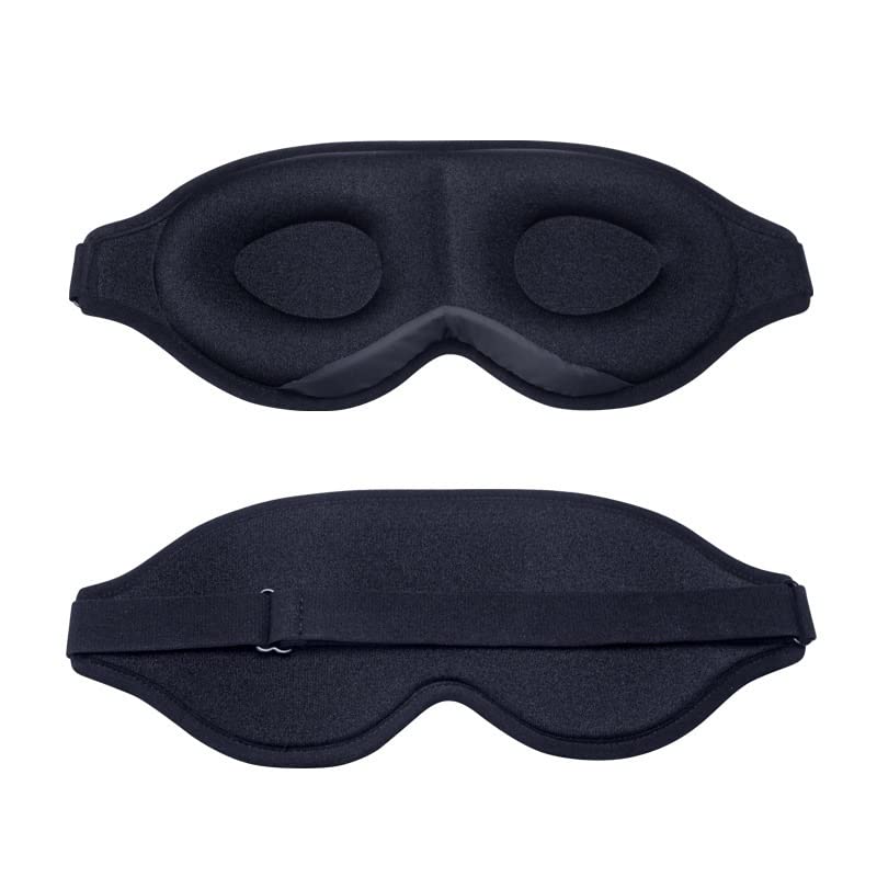 FEABCR Sleep Mask 3D Ergonomic Designed Sleeping Mask Light Blocking Blindfold Sleep Masks for Women Men Comfortable Eye