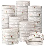 PullCrease 100 Pcs Parkinson's Disease Awareness Wristband Silicone Grey Ribbon Wristband 10 Styles with Inspirational Phrases for World Parkinson's Day Campaign Endorsement