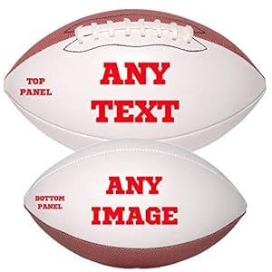 Personalized Custom Photo Regulation Football – Any Image – Any Text – Any Logo