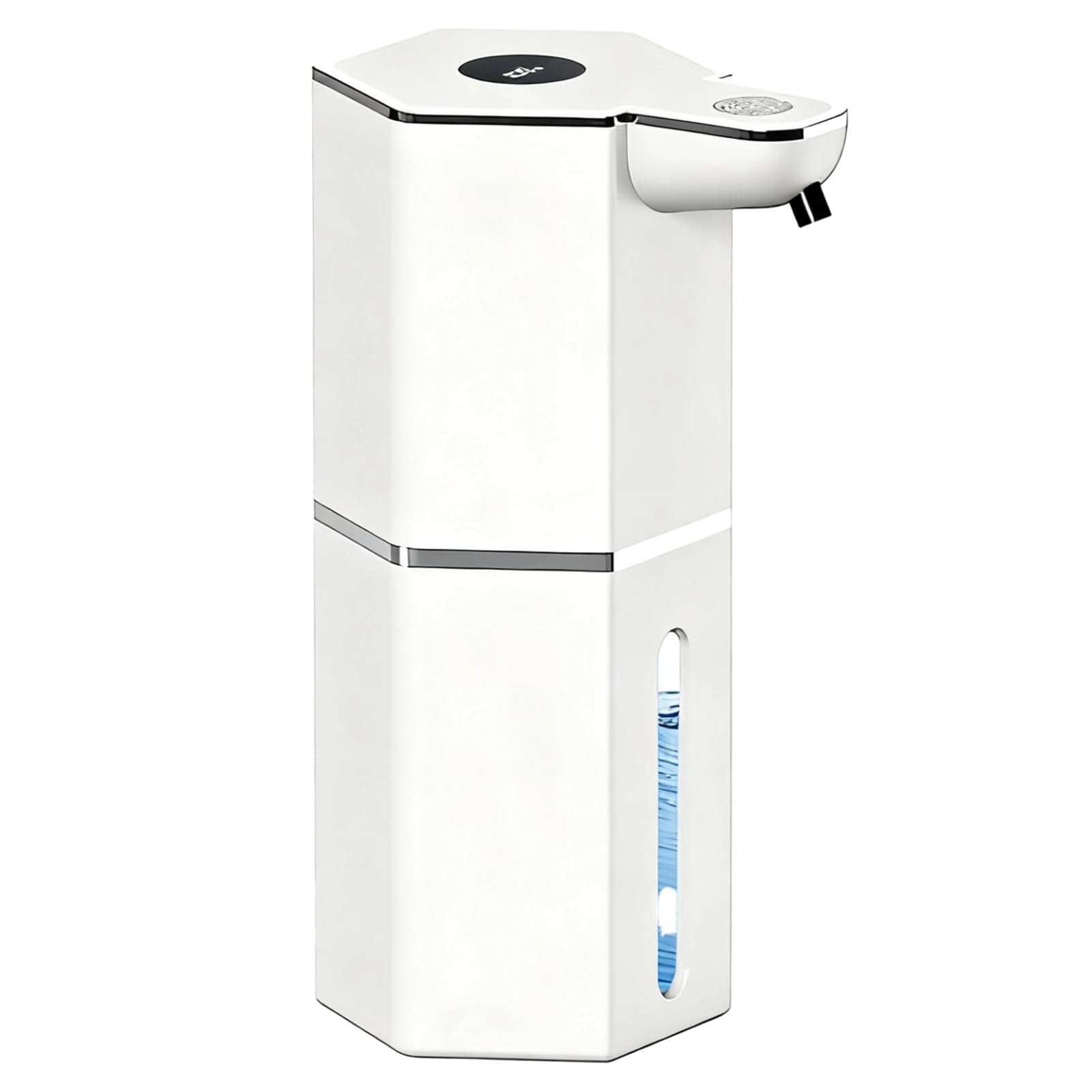 Dispenser automatico di sapone, dispenser di sapone schiumoso touchless, ricaricabile, 360 ml, con USB-C, IPX5, dispenser di sapone da parete per cucina, bagno