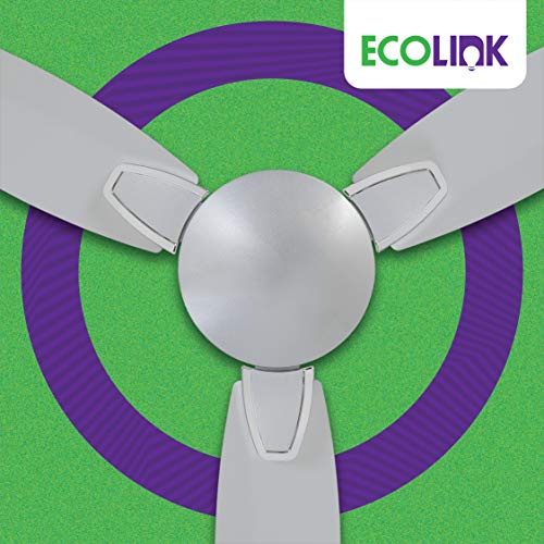 Image of EcoLink Petal Premium Decorative Easy Clean Ceiling Fan - 1200MM (Comet Silver), Standard- Pack of 1