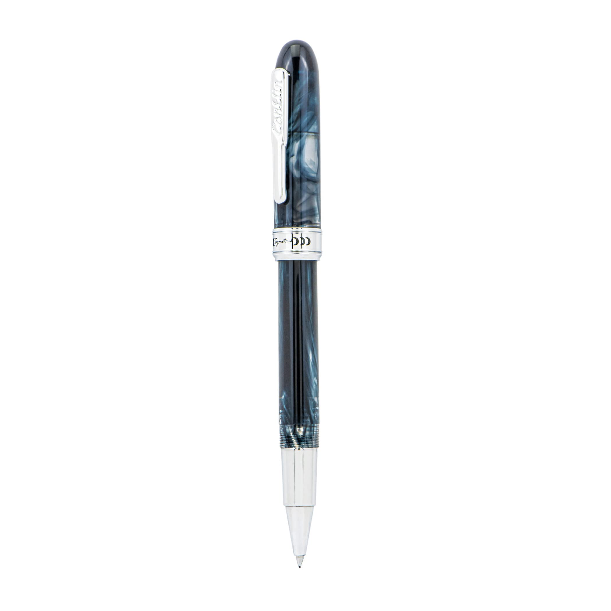 Conklin Symetrik Rollerball Pen - Blue Supernova | Premium Writing Instrument with Smooth Rollerball Refill | Ideal Gift for Pen Lovers