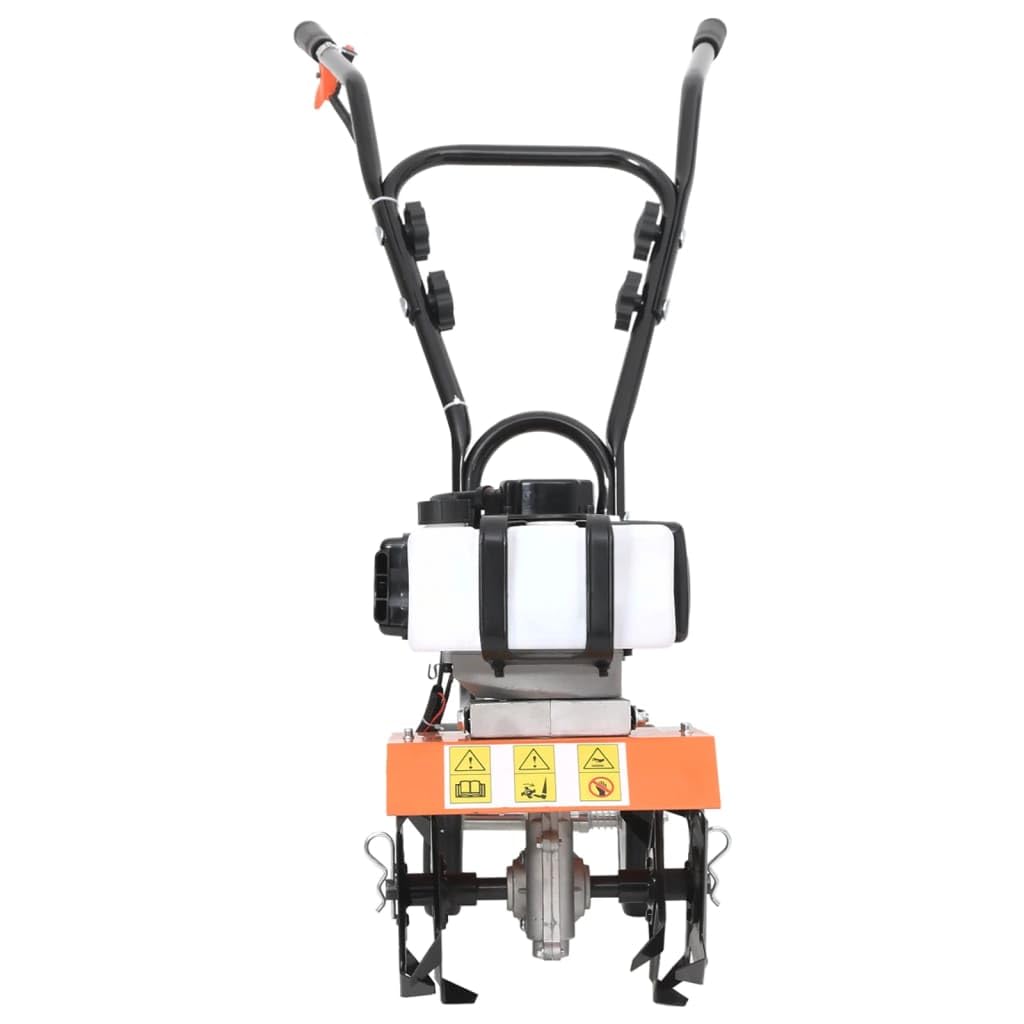vidaXL Arado de Gasolina Motoazada Cultivador Herramienta Máquina Arar Desmalezar Trabajar con Fertilizantes Airear Jardín Patio Exterior 52 CC