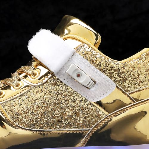 Image of JEVRITE Unisex LED Light Up High Top Sneakers - USB Charging for Women & Men - Couples Shoes