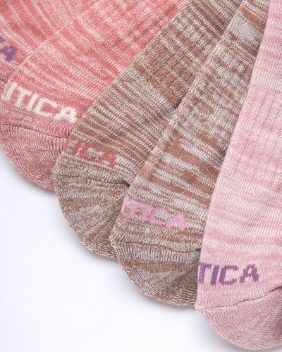 Image of Nautica Women's Quarter Cut Moisture Control Athletic Socks with Cushioned Comfort (12 Pack)