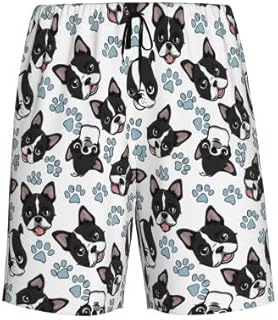 Mens Pajama Shorts Soft Lounge Bottoms Sleepwear Pj Pants With Pockets S-4XL