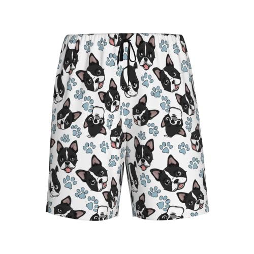 YSBKN Mens Pajama Shorts Soft Lounge Bottoms Sleepwear Pj Pants With Pockets S-4XL