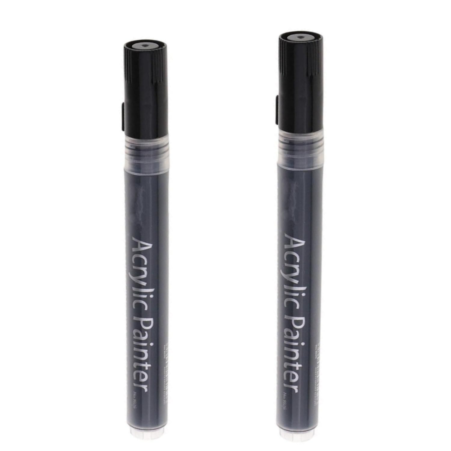 FEELHIGH Acrylic Paint Pens for Rock Painting, Stone, Ceramic, Glass, Wood, Fabric, Canvas, Metal, Scrapbooking, Acrylic Paint Markers Water- Based Extra-Fine Tip 3mm (Black02)-image-4