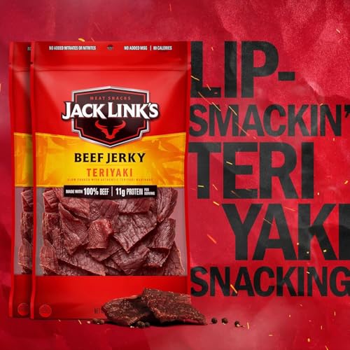 Jack Link's Teriyaki Beef Jerky - (2 Pack) 9 oz Bag - Ready to Eat Protein Snacks - 11g Protein per Serving - Made with 100% Real Beef - image 5