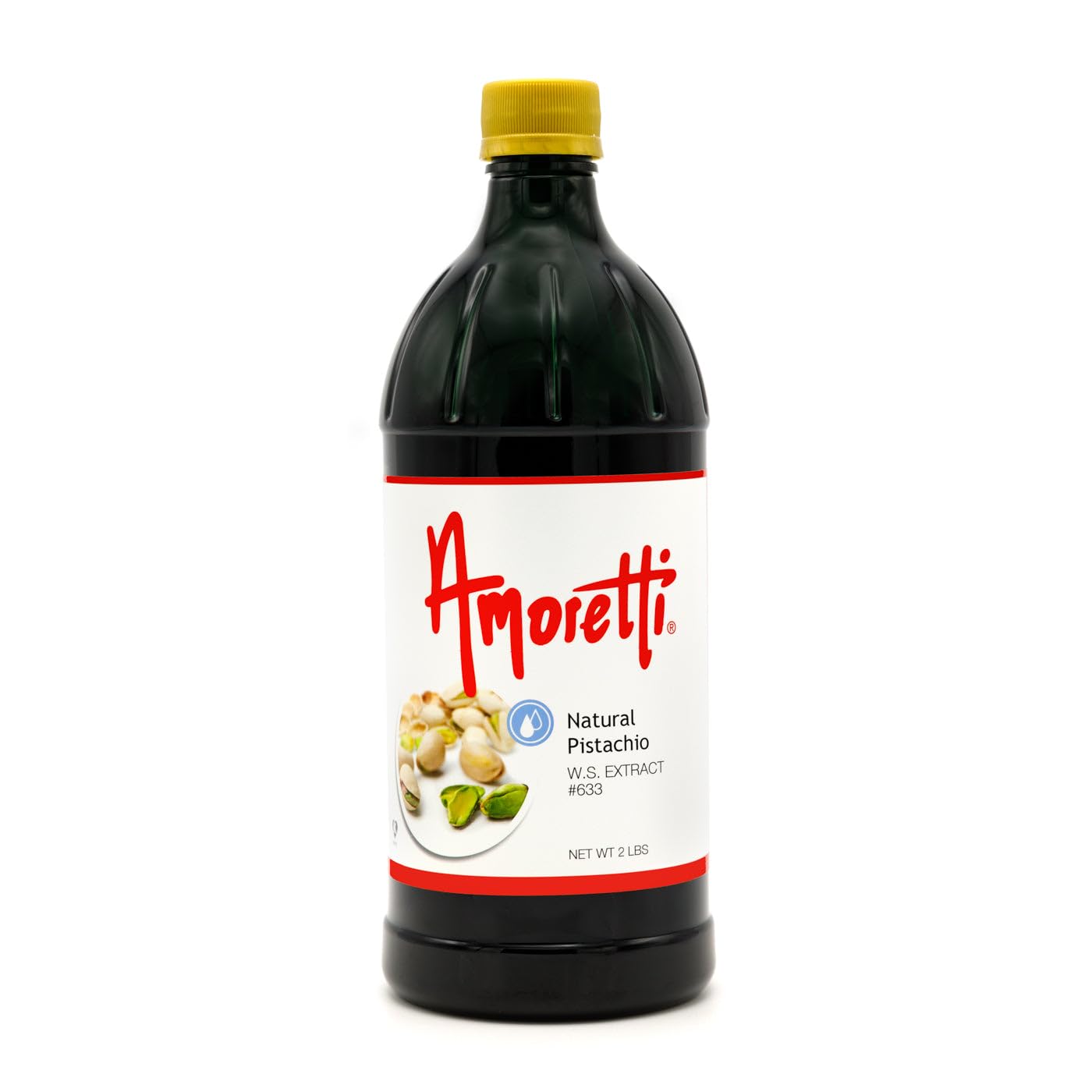 Amoretti - Natural Pistachio Extract Water Soluble 2 oz - Highly Concentrated & Perfect For Pastry, Savory, Brewing, and more, Preservative Free, Vegan, Kosher Pareve, Keto Friendly